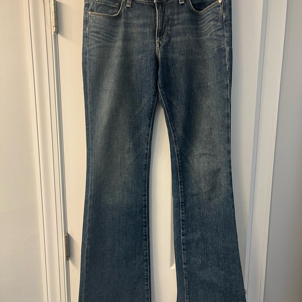 PAIGE Dark Blue Flare Jeans